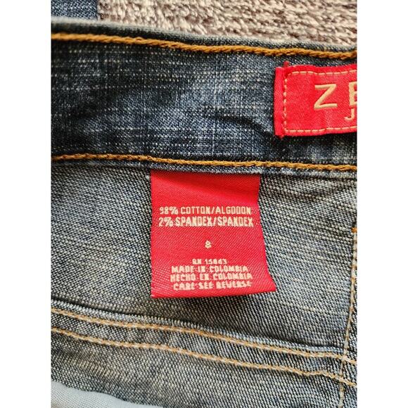 Zena Jeans Cuffed Button Fly Size 8 Cotton Spandex Blend - Picture 7 of 7